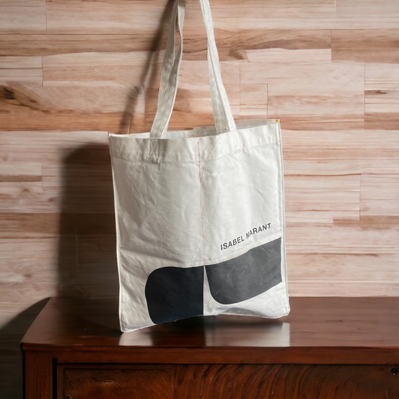 ISABEL MARANT WHITE TOTE CANVAS - Picture 3 of 4